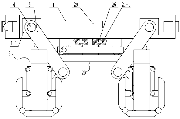 A walking device of a multifunctional all-terrain biomimetic robot