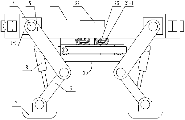 A walking device of a multifunctional all-terrain biomimetic robot