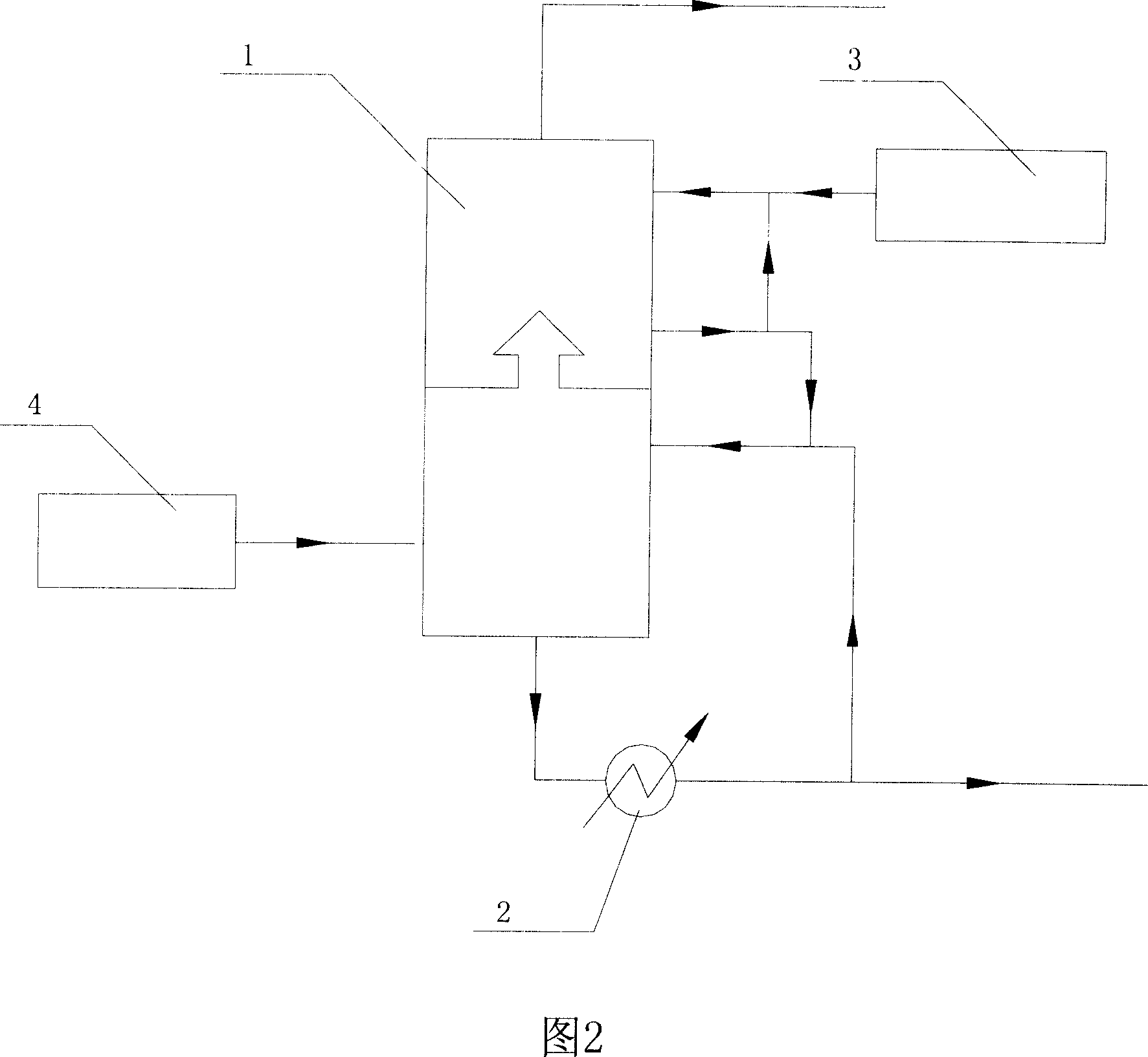 Deodorant waste lye absorbing treating smoke method