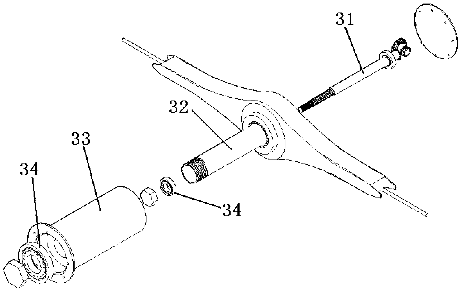 Vehicle body self-adjusting all-terrain off-road vehicle chassis