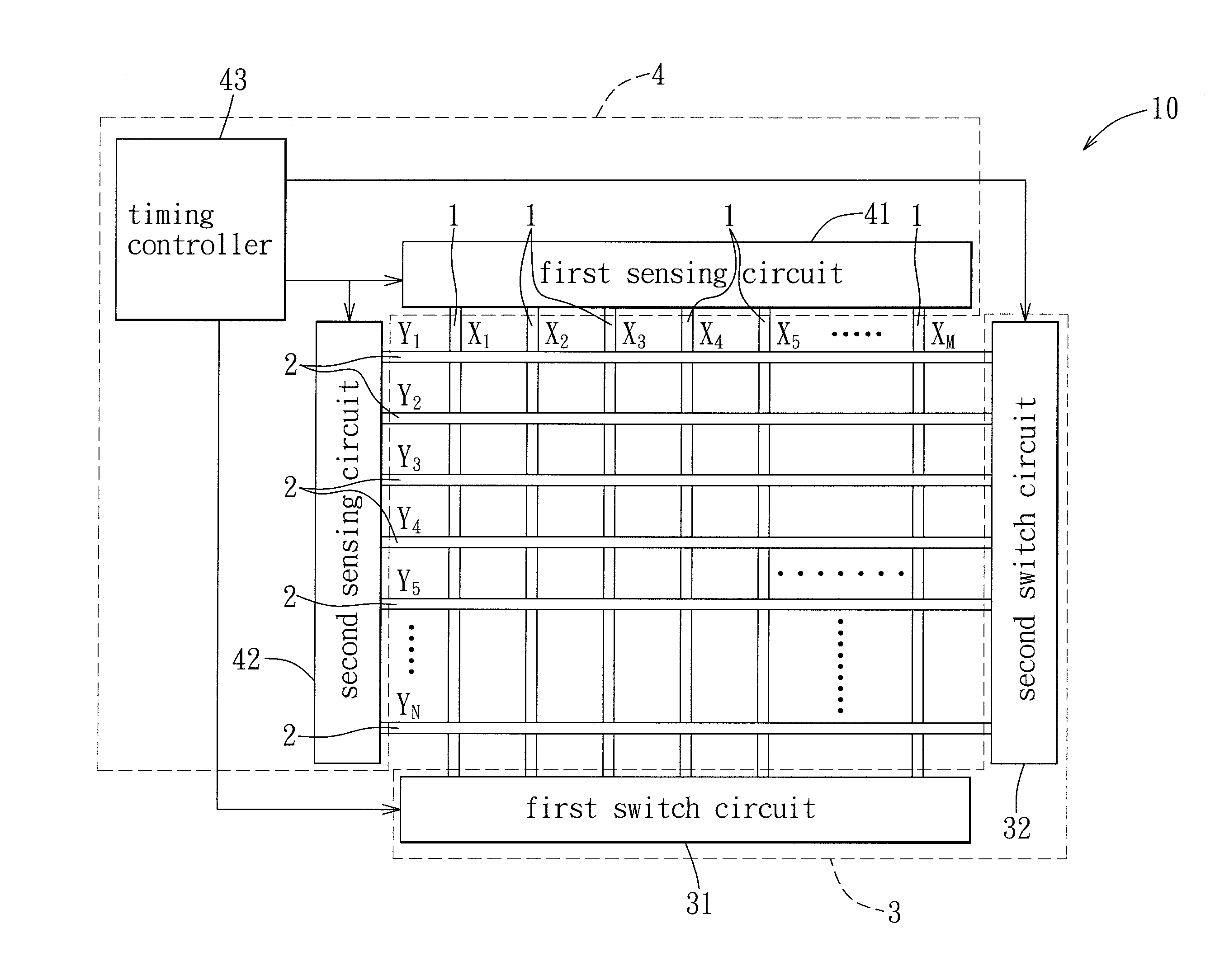 Dual mode touch sensing module and dual mode touch sensing display