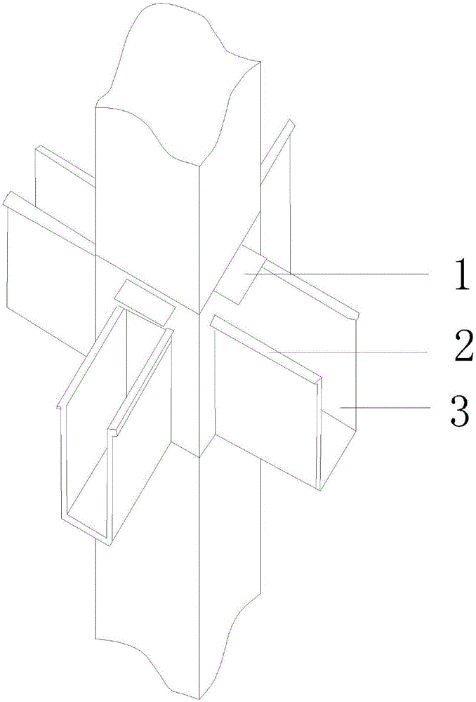 Fabricated rigid joint beam-column structure