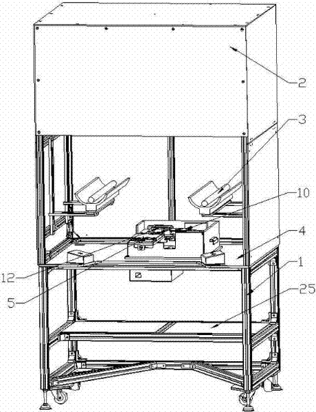 Lens testing focusing machine