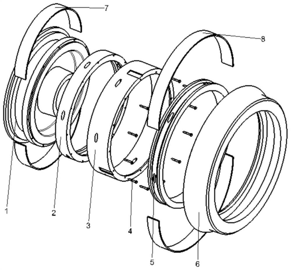 A rail vehicle elastic wheel with active control of vibration and noise reduction