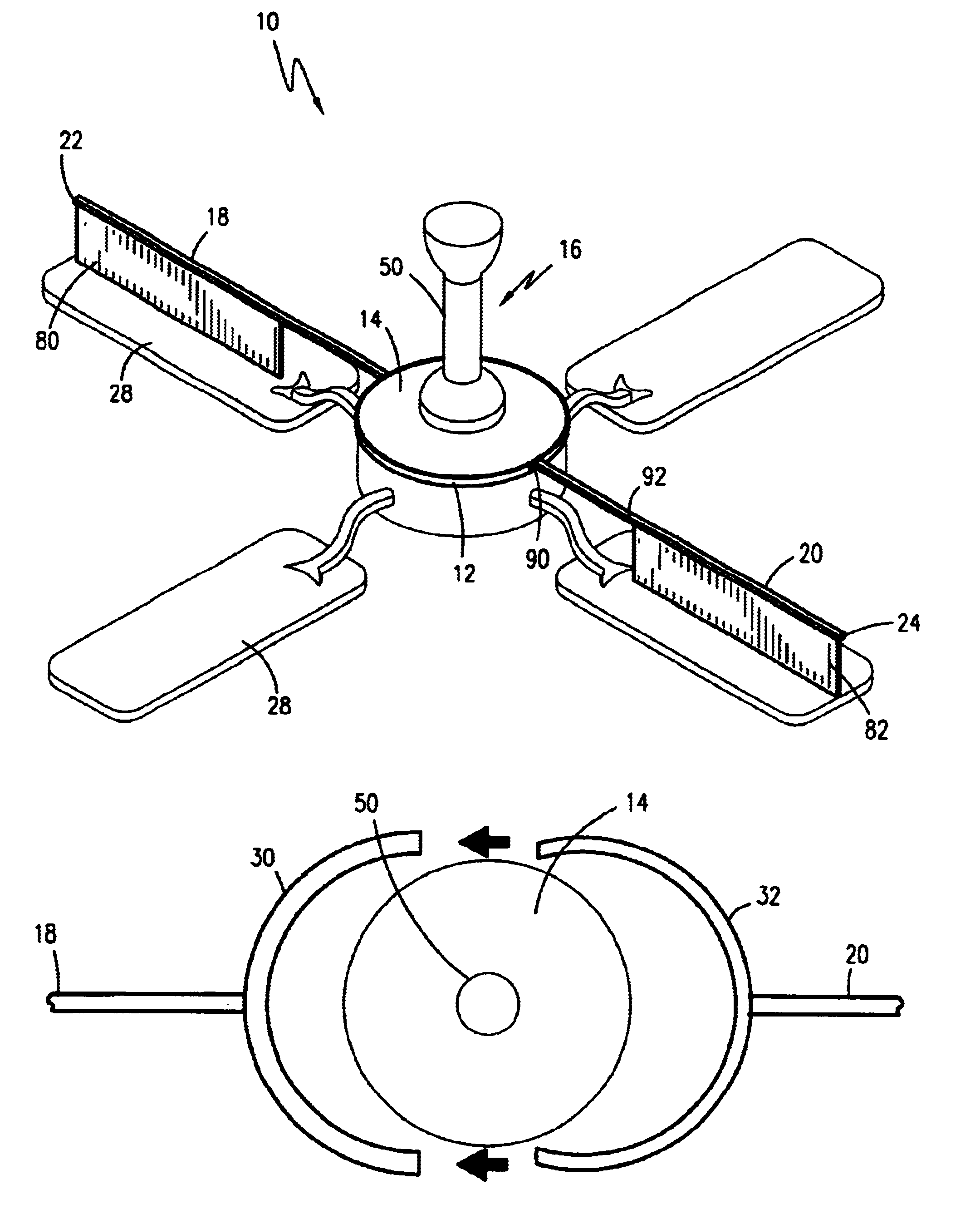 Attachable duster for ceiling fans