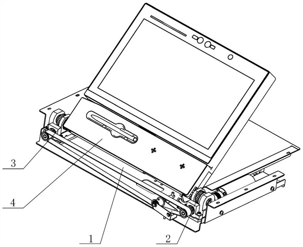 Screen turnover device and self-service device using same