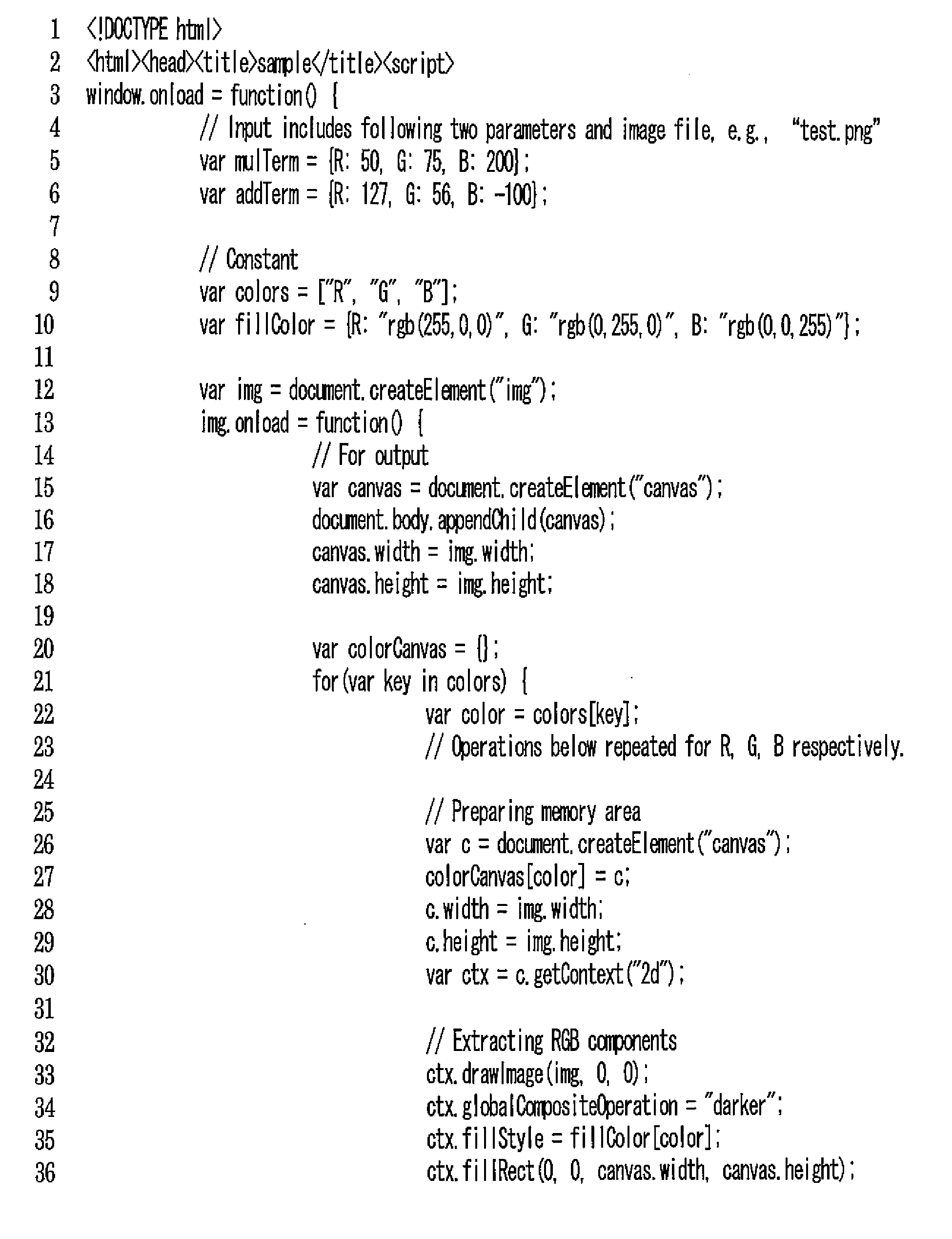 Non-transitory computer-readable storage medium containing HTML file, file conversion method, and non-transitory computer-readable storage medium containing file conversion program