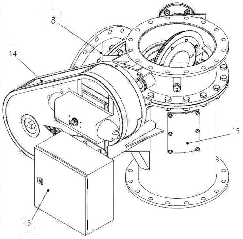 Pneumatic type automatic control three-way valve