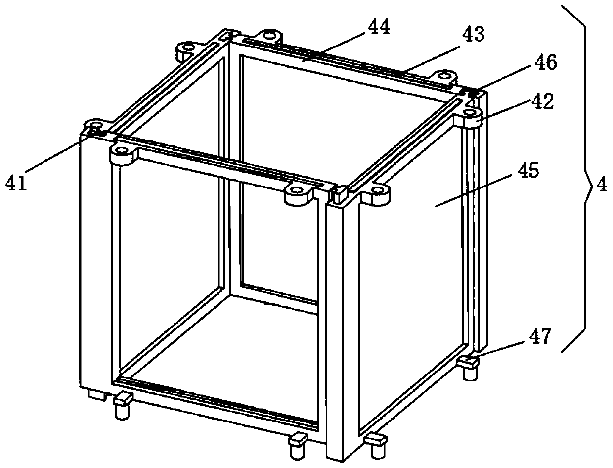 Formwork construction device and method for visualized construction of column