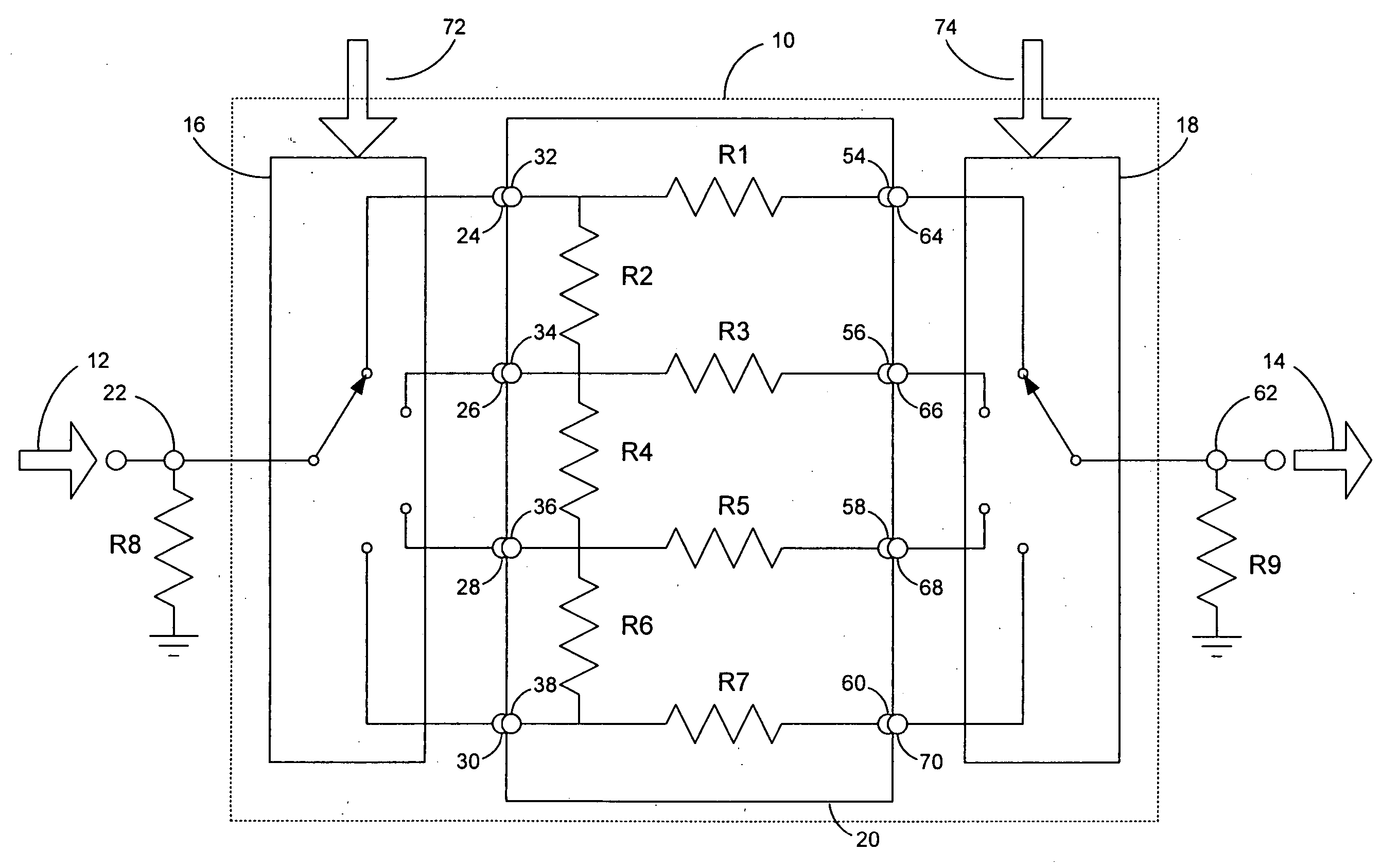 High-resolution variable attenuation device