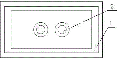 Double-hole copper bar mould