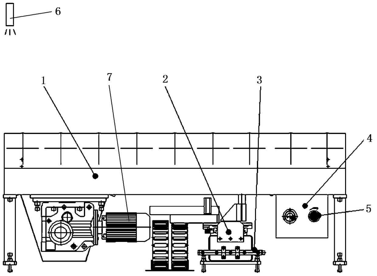 Group standing robot online automatic back-burning device and back-burning operation method