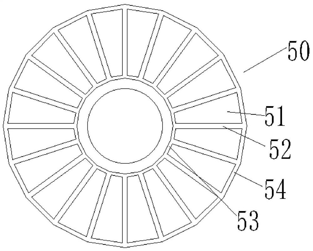 Granulating chamber of granulating device