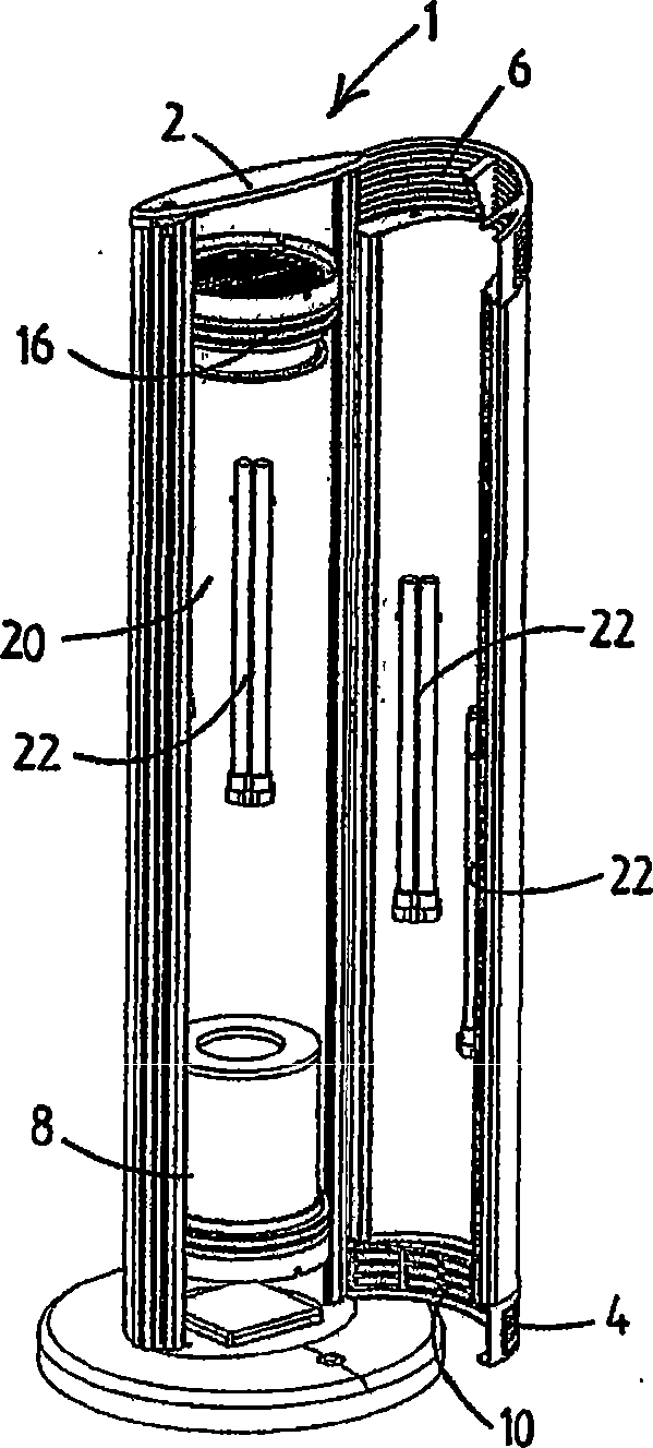 Air processing method and device therefor