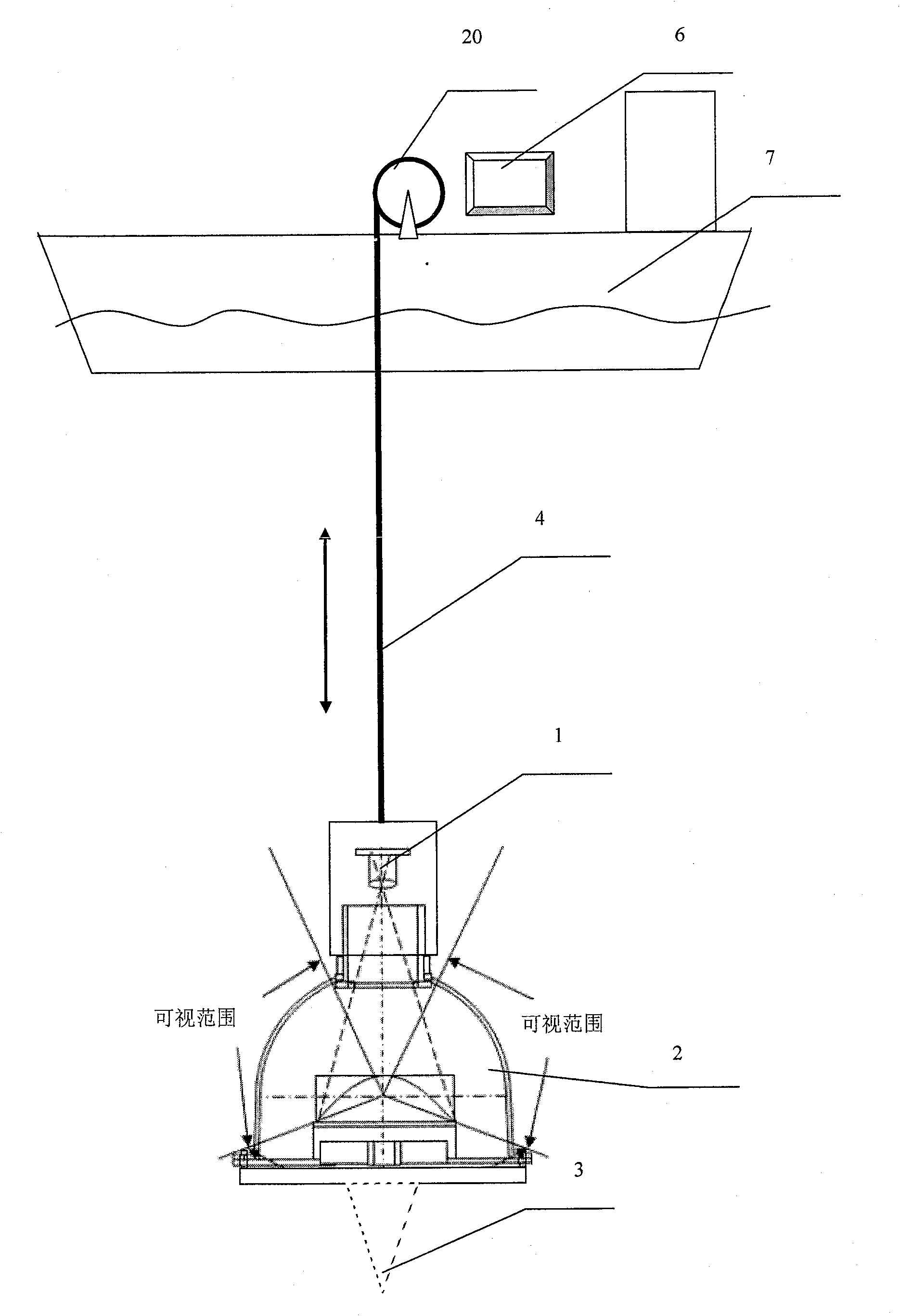 Underwater video detection device based on the omnidirectional vision