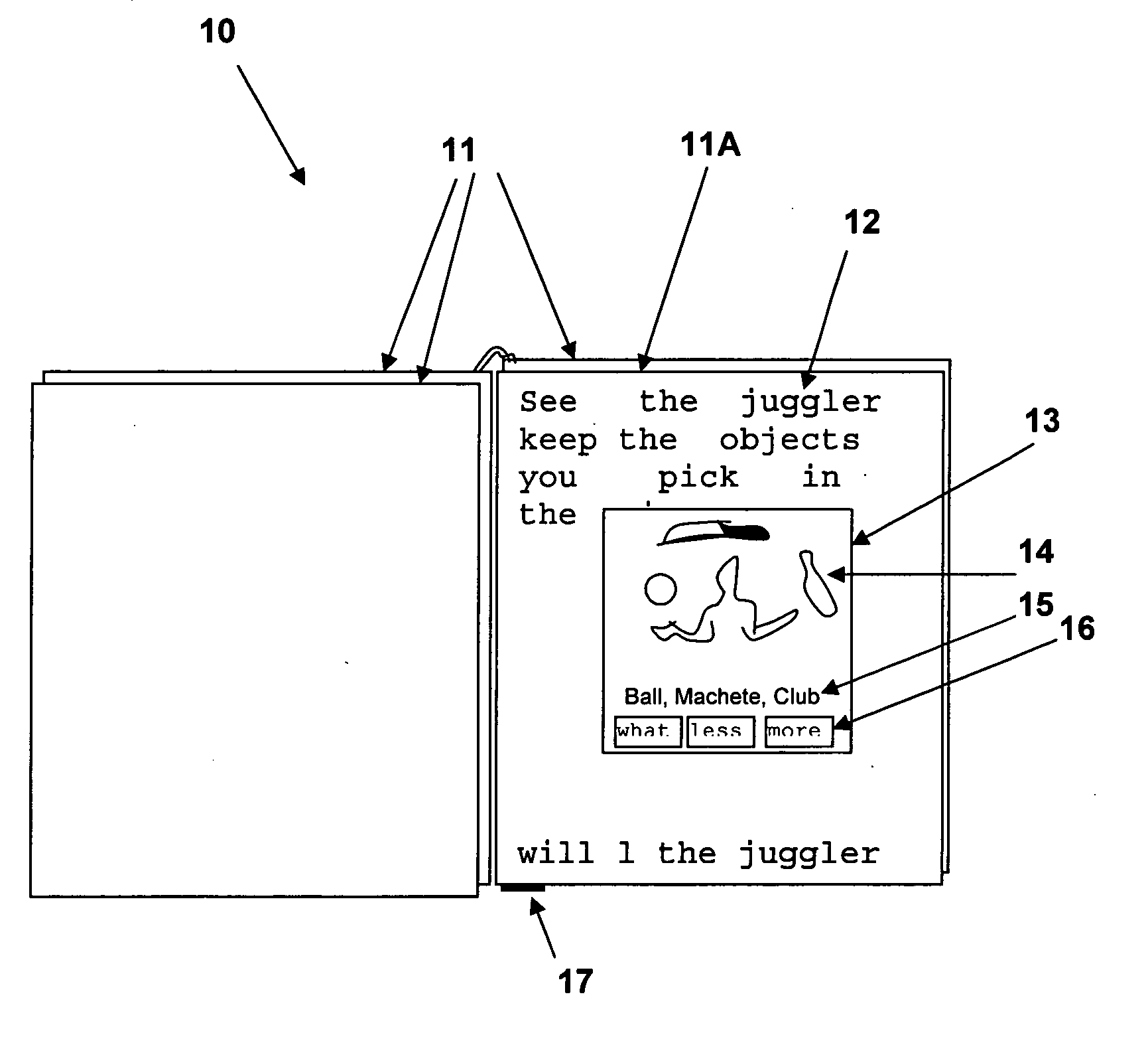 Reading book including partially electronic page display