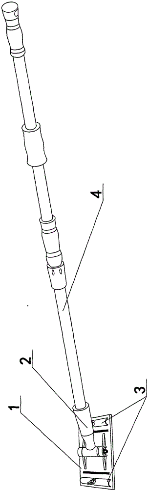 Dustproof abrasive paper holder with detachable telescopic handle