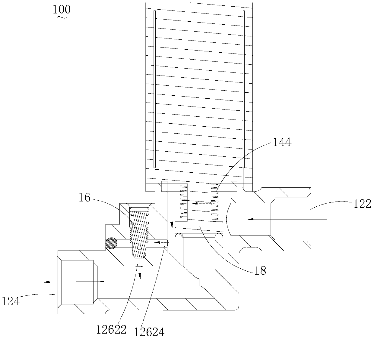 Valve structure and household appliance