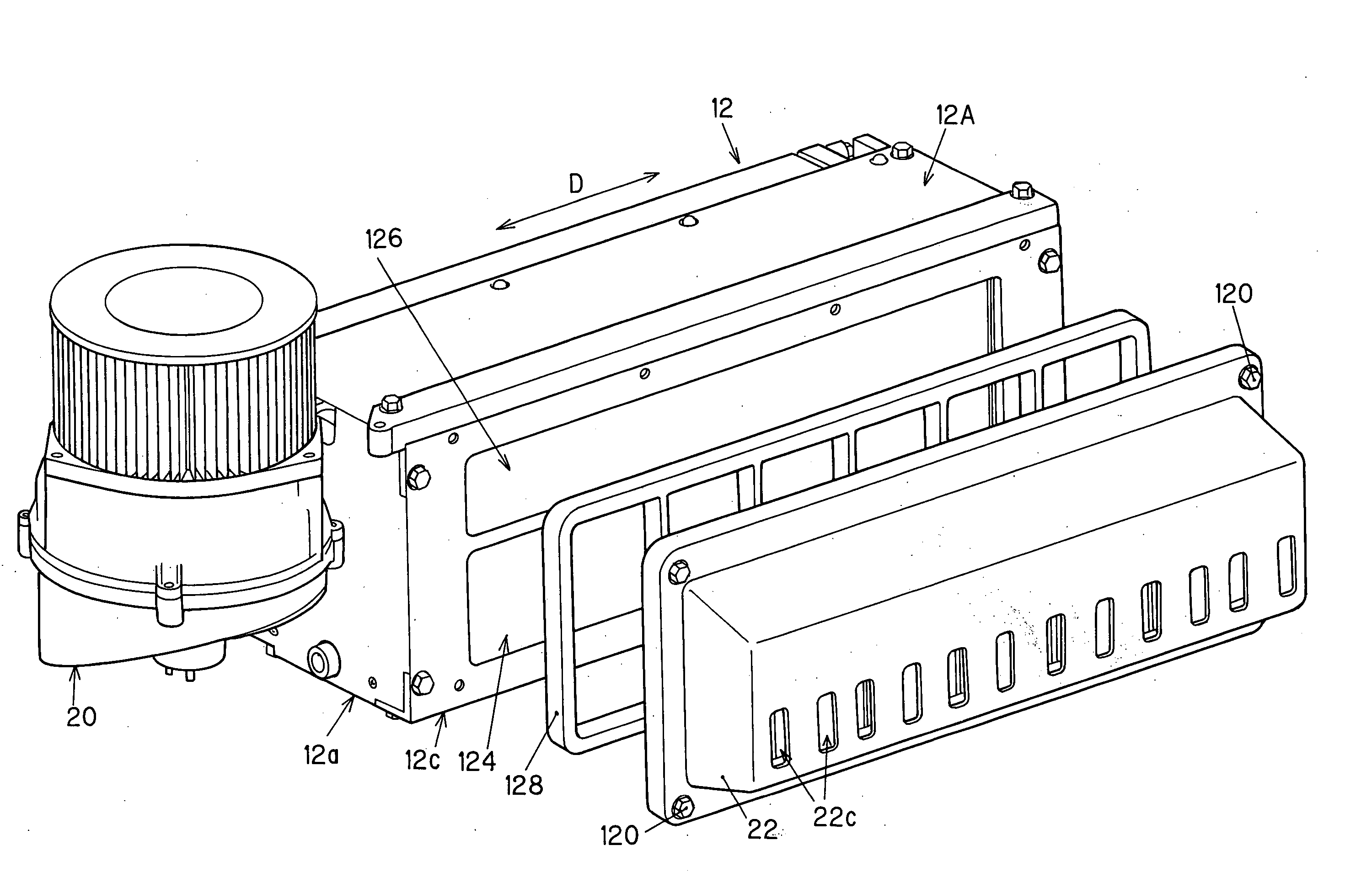 Air supply apparatus for a fuel cell