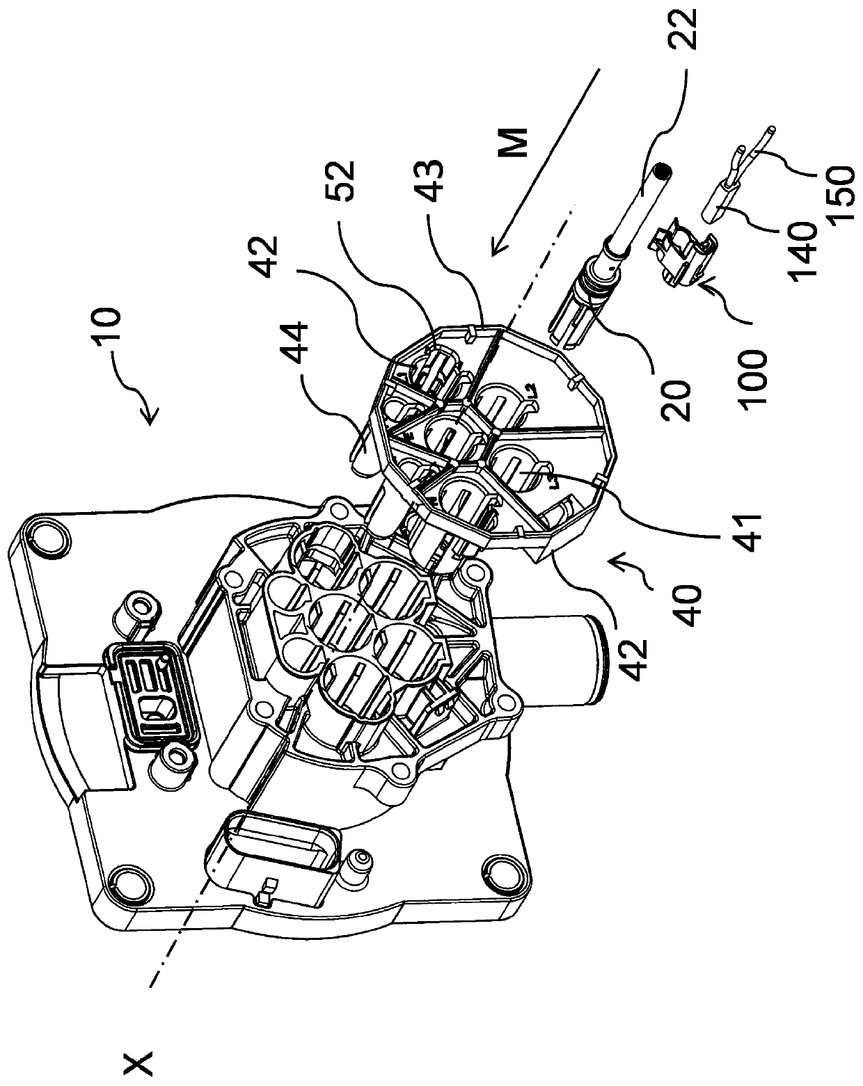 Thermistor Hold Assemblies for High Current Charging Connectors