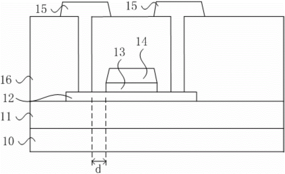 Top gate thin film transistor manufacturing method and top gate thin film transistor