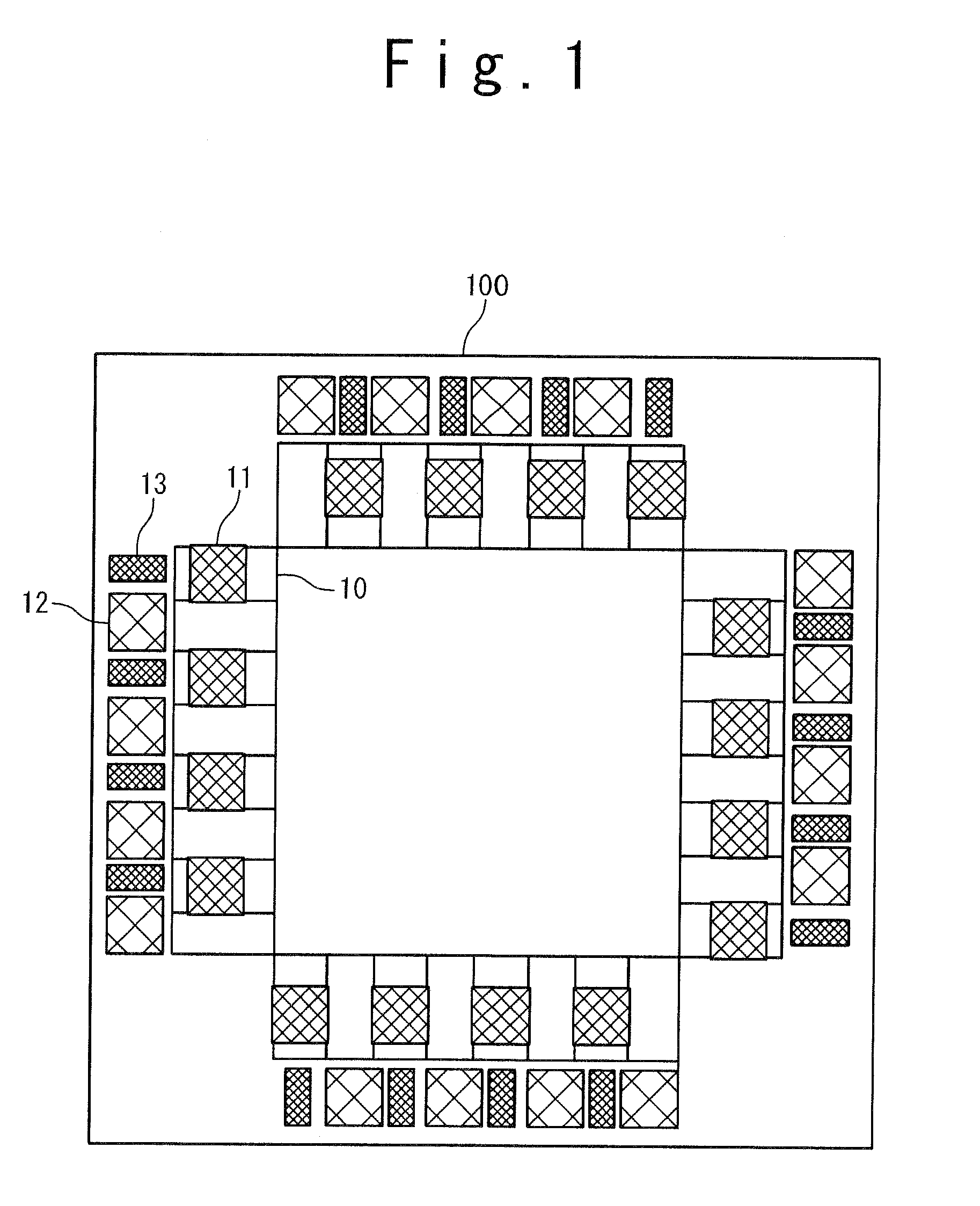 Semiconductor device having pads for bonding and probing