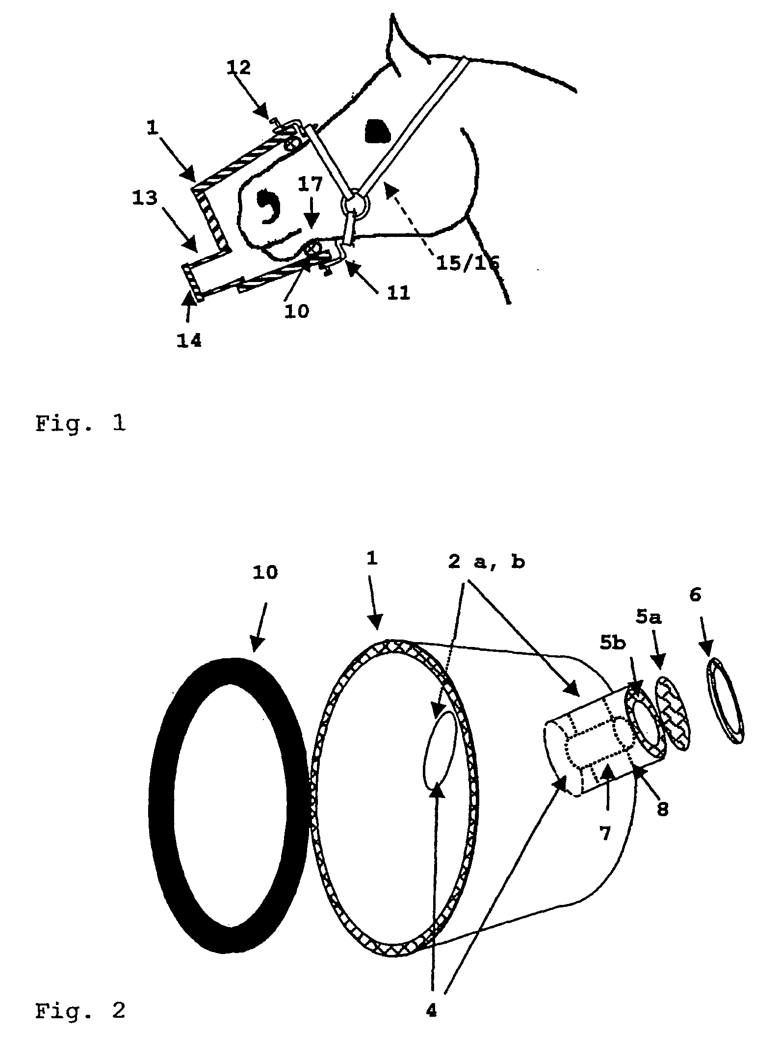 Equine inhalation mask