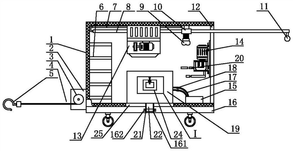 Transformer substation flood prevention vehicle with rapid emergency function