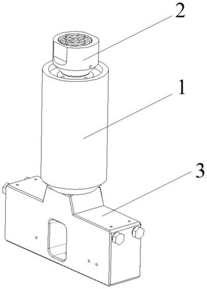 Rotary six-nozzle jet flow linear spray head