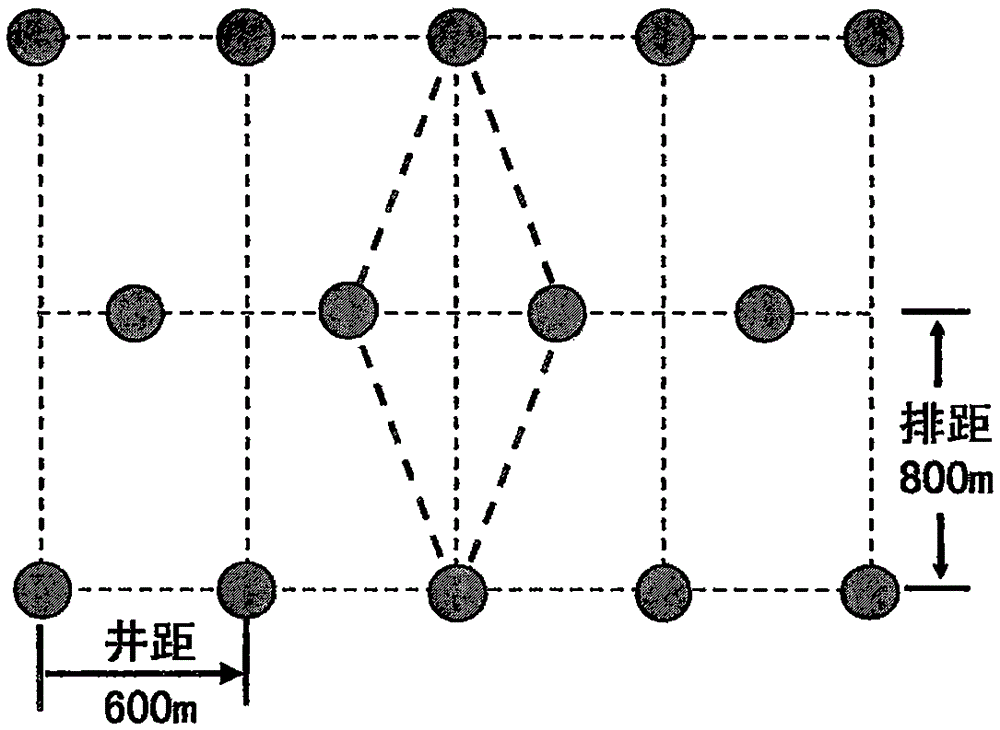 Large-area tight gas reservoir exploitation method