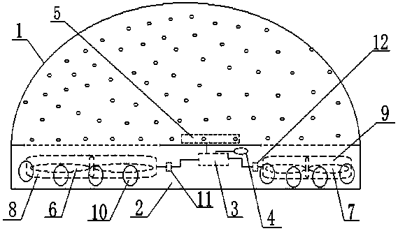 A cooling and dust-proof device for electronic instruments