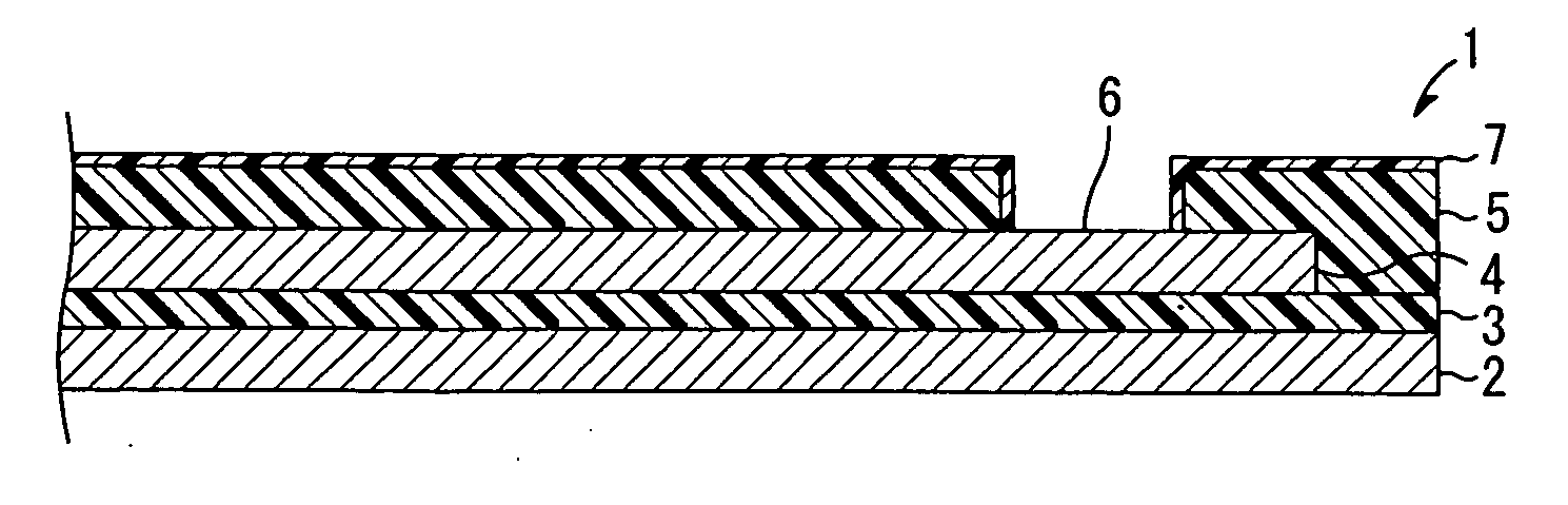 Semi-conducting resin composition, and wired circuit board