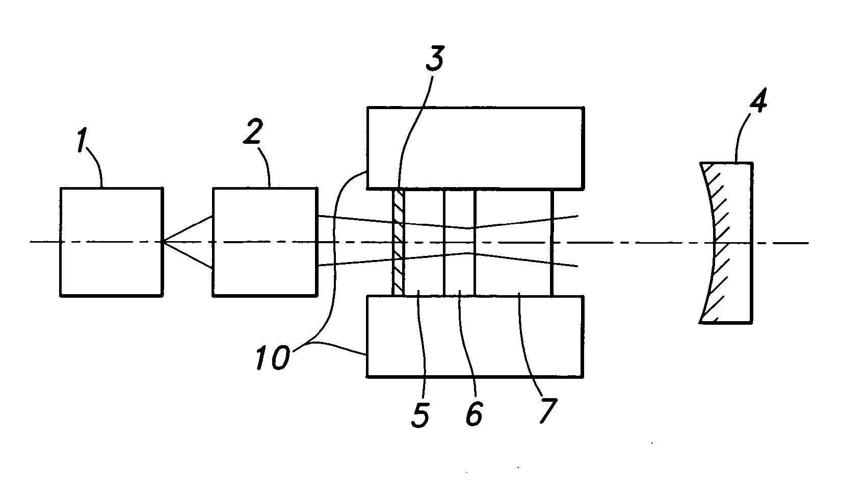 Solid state laser using a semiconductor pumping light source