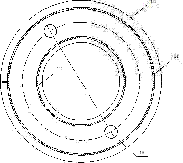 Annular water tank device for simulating sediment pollutant resuspension release