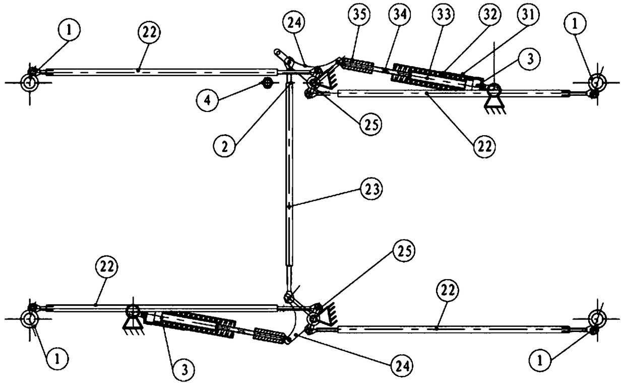 Mechanism-type separation nut and joint unlocking mechanism of satellite and launch vehicle composed of mechanism-type separation nut