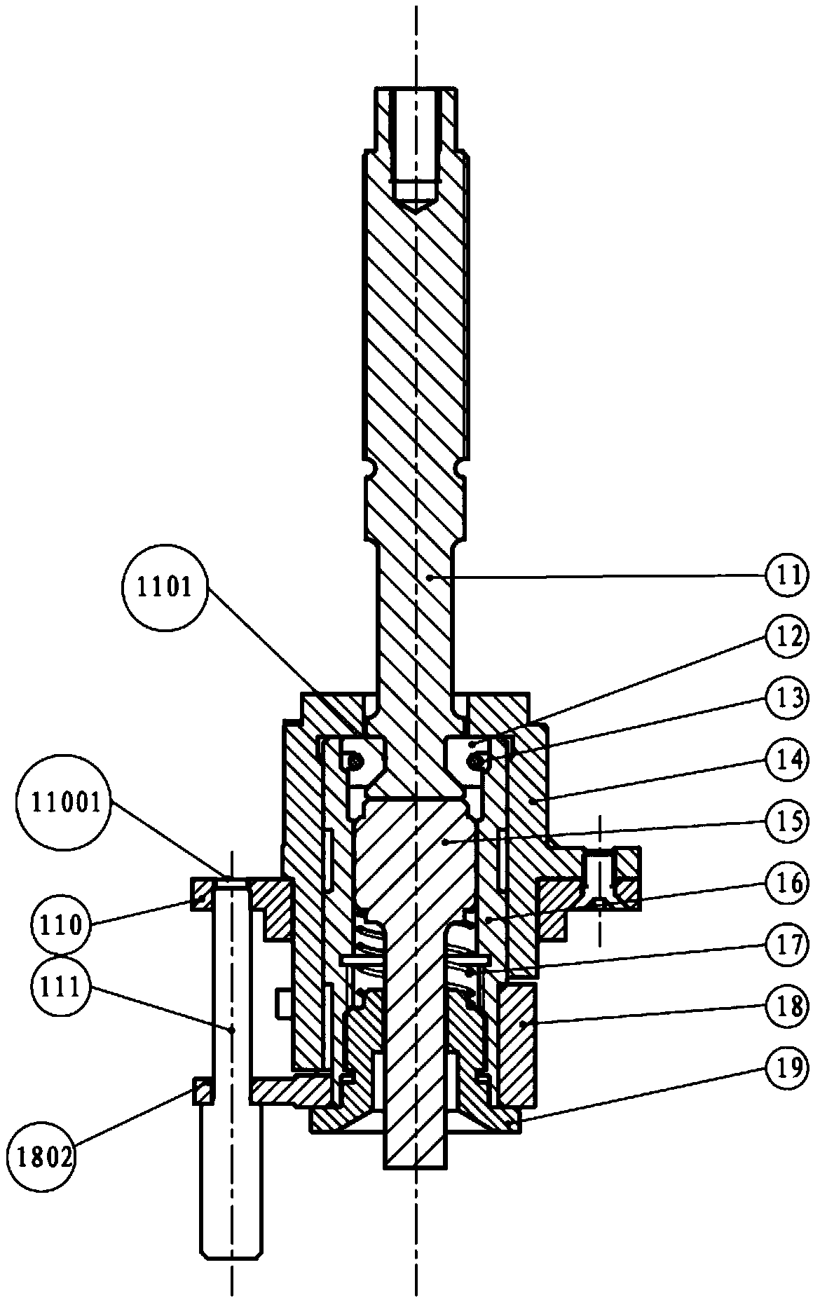 Mechanism-type separation nut and joint unlocking mechanism of satellite and launch vehicle composed of mechanism-type separation nut