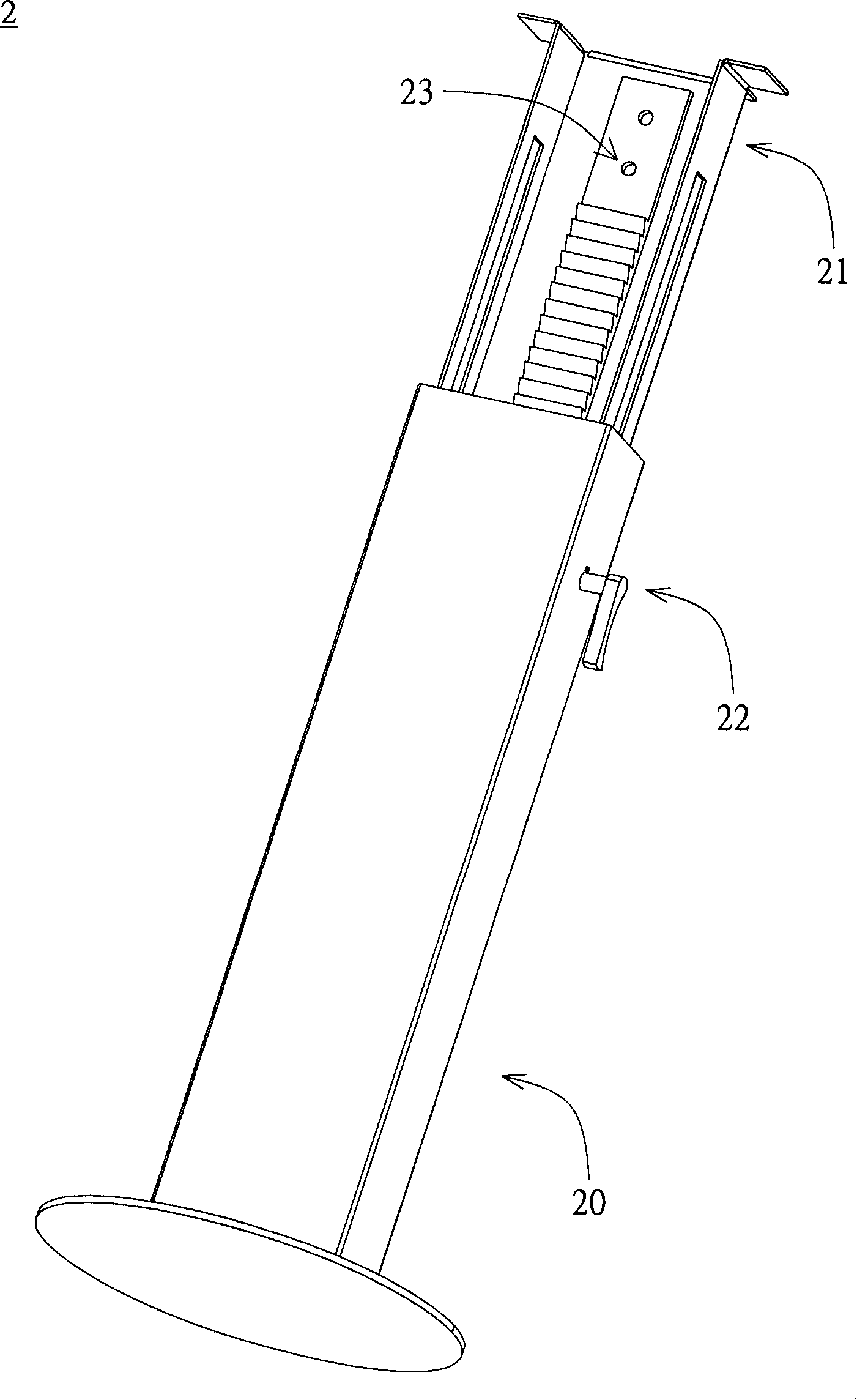 Lifting support device and display device applying same