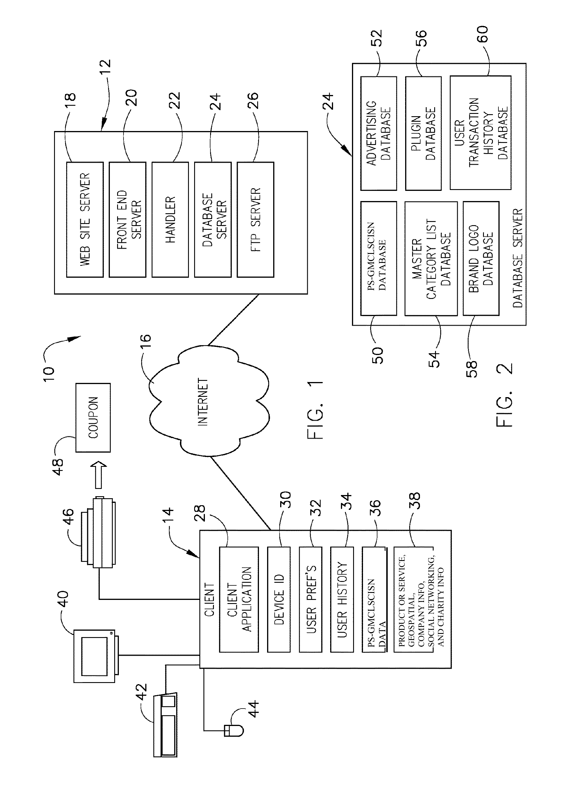 System and method for providing combination of online coupons, products or services with advertisements, geospatial mapping, related company or local information, and social networking