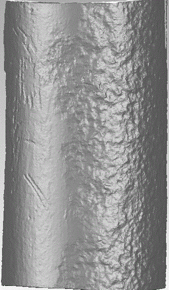 Corrosion morphology quantitative detection method of outer wall of pipeline