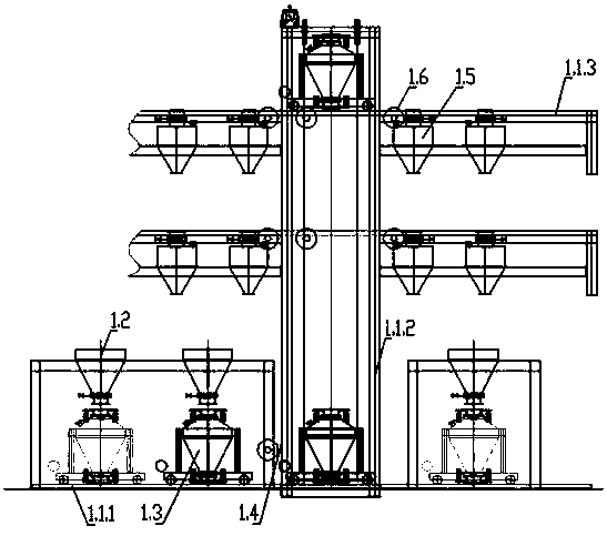 Fully-sealed environment-friendly bulk material transfer device and method thereof