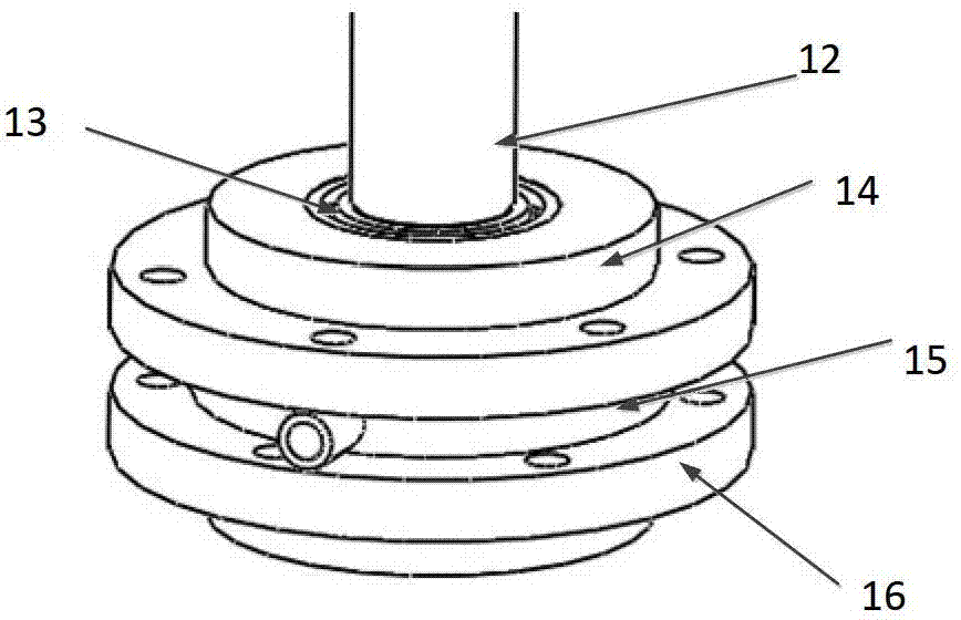 Five-axis linkage loading test device and loading test method for machine tool