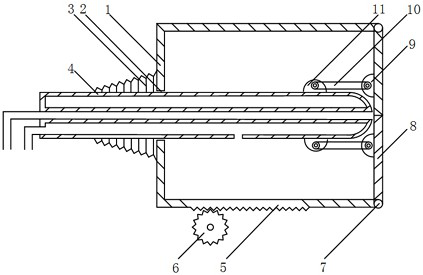 A hood-sealed waterproof pitot tube