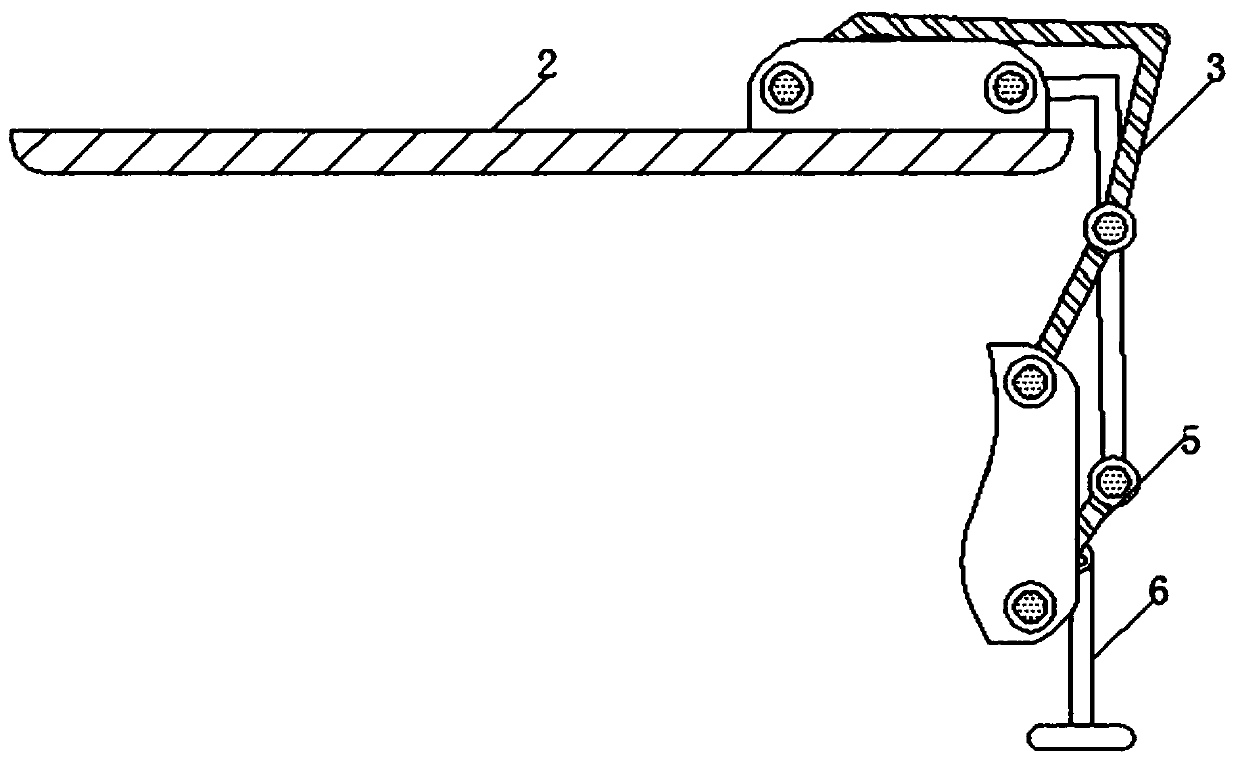 Folding and contracting type nursing device for pediatric neurology