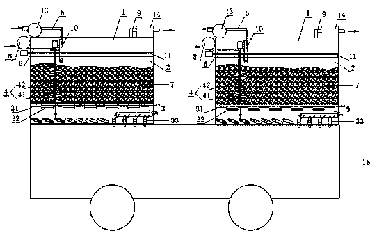 Turnover box-based fermentation production system and solid fermentation production method