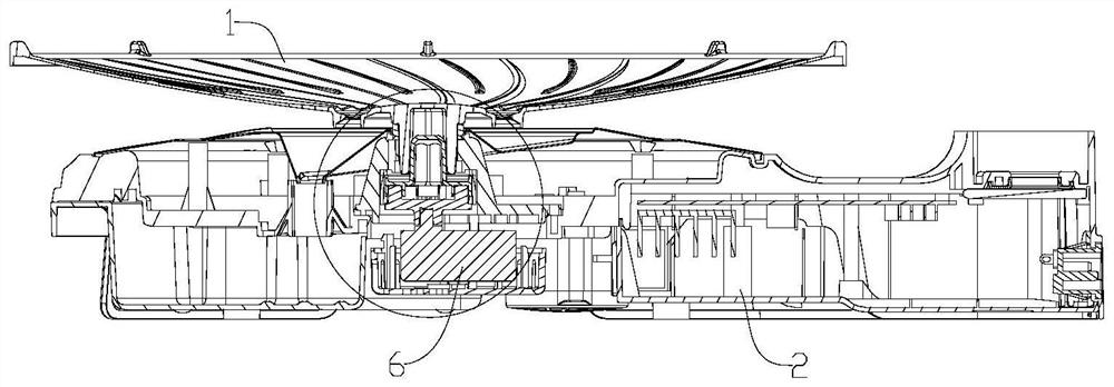 Shaft connecting structure of cooking device