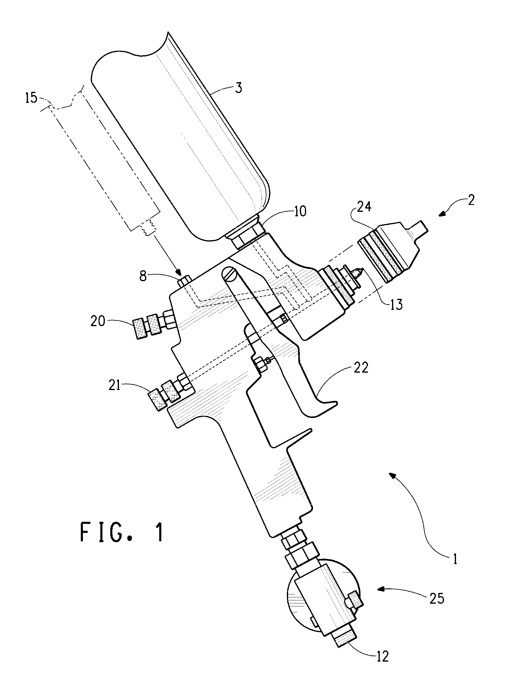 Gravity fed spray device and methods for spraying multiple components