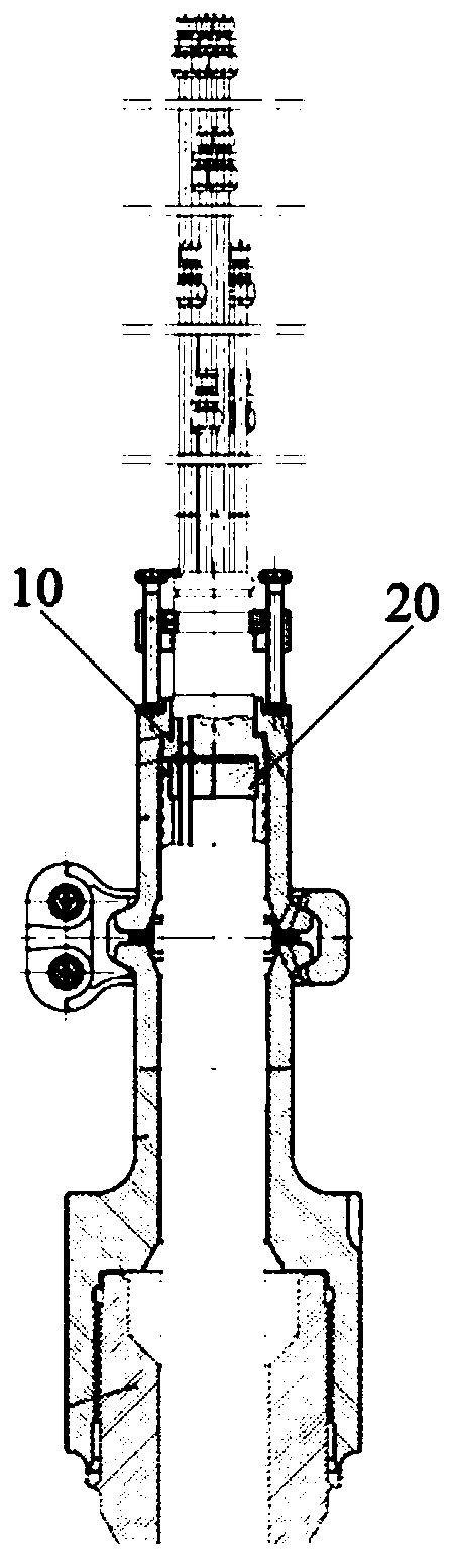 Method for replacing thermocouple column of pressure vessel reactor core of nuclear power station