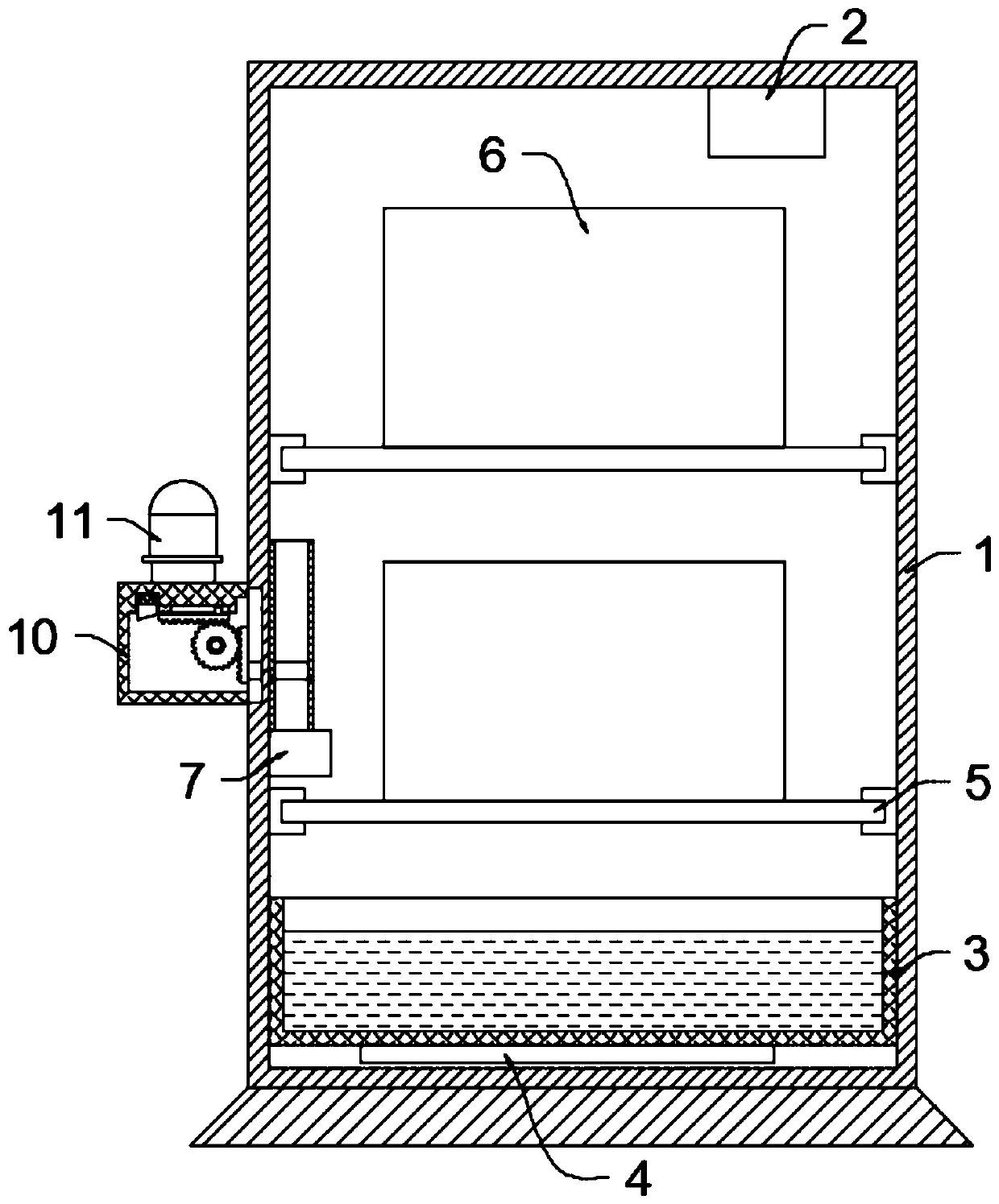 Food fermentation box for research and development and detection of fermented flour products