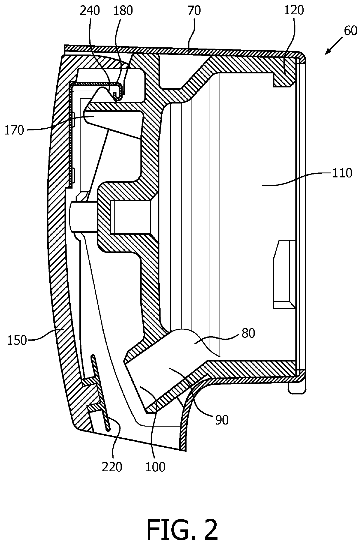 Drip-stop attachment for a food processing device