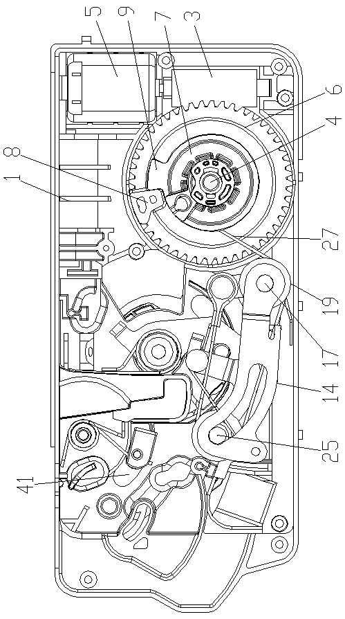 Pulley block type electric vehicle door lock structure